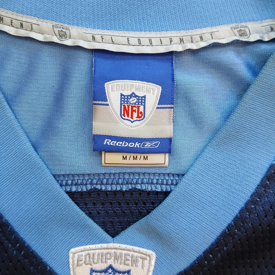 Camiseta deportiva vintage de los Tennessee Titans para hombre azul medio Reebok Adam Pacman Jones Y2K Foto 3 de 4