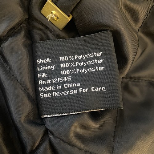 London Fog Women’s L Full Zip Black Jacket Quilted Trim/Lining Detachable Hood - Picture 12 of 16