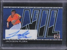 2026 Leaf Pro Set Metal #NA-JF1 Jackson Flora NIL Blue Auto #/5