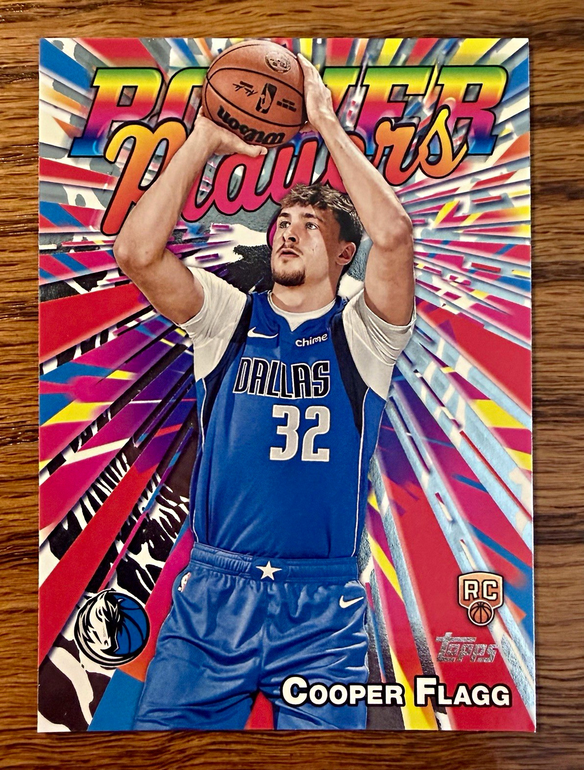 Topps 2025-26 Power Players PP-16 Cooper Flagg Dallas Mavericks RC Insert