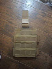 Specter Gear MOLLE Tactical Thigh Rig Drop Leg Panel Coyote Hiking Pouch Field