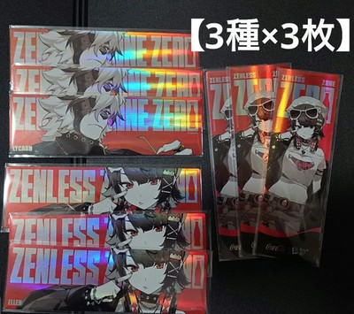 Zenless Zone Zero Coca Cola Family Mart Collaboration Laser Ticket Set of 3
