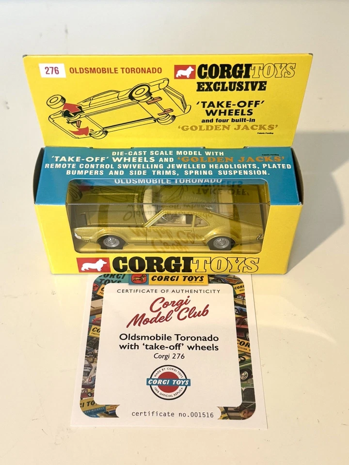 Corgi Toys Model Club Reedición - 276 Oldsmobile Toronado - Nuevo Sin Abrir Foto 2 de 4