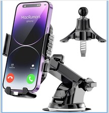 3 in 1 Universal Car Phone Mount Dashboard Windshield Air Vent 360 Rotating