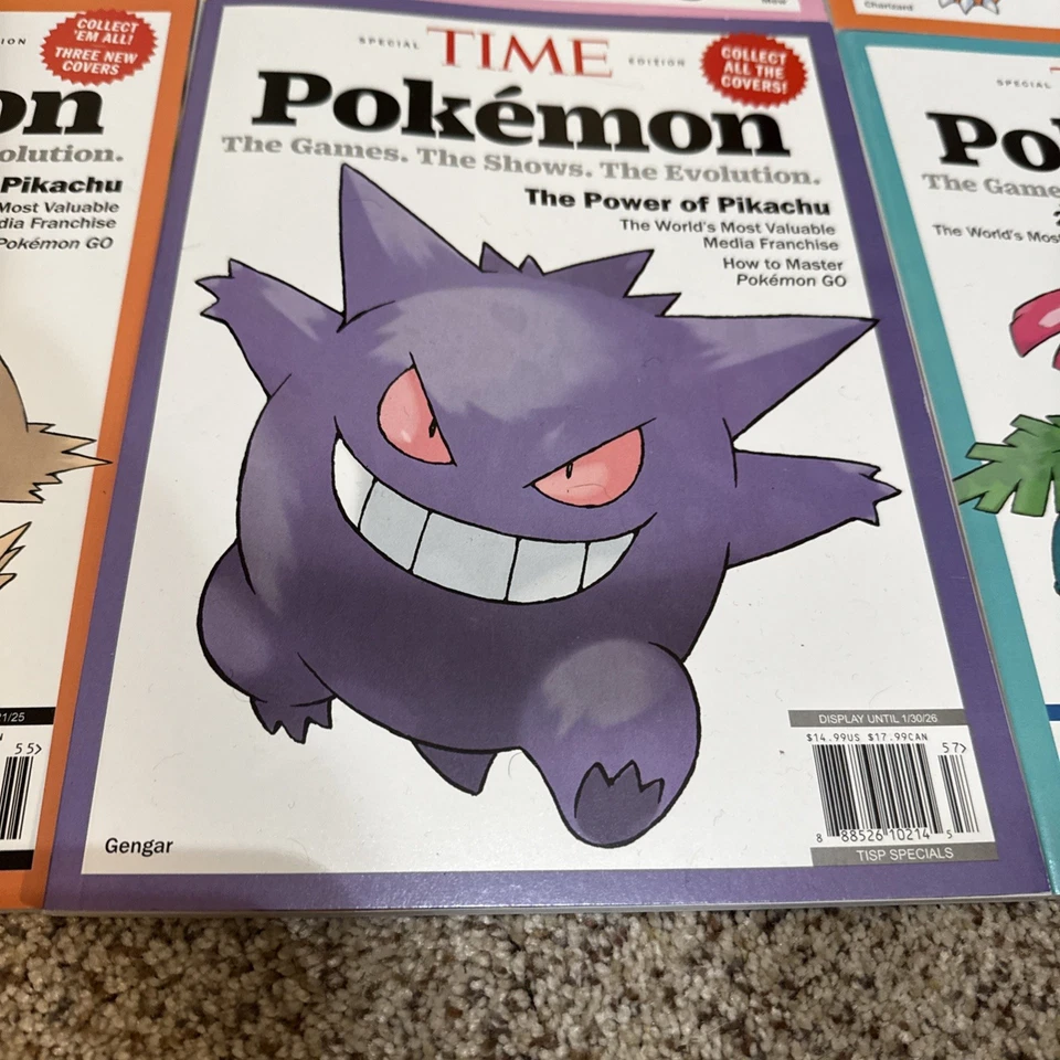 POKEMON TIME MAGAZINE 2025 SPECIAL EDITION SET OF 6 -25 YEARS OF POKEMAINIA- - Image 3 of 4