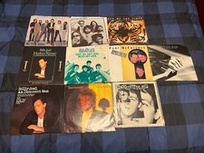 Lot of 10- Classic Rock-45's Vinyl Picture Sleeves- Beatles, Rod, Billy, Doobies