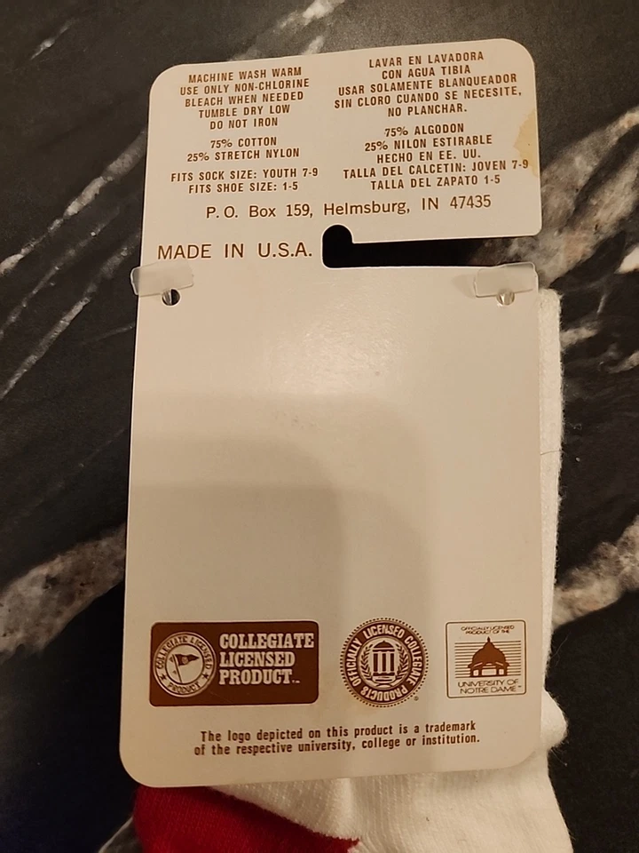 复古芝加哥公牛队青少年袜 7 - 9 — 第 4/4 张图片