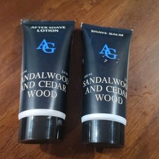 Shaving Cream Aftershave Lotion Gift Set for Men Sandalwood Cedar