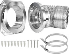 Magnetic Dryer Vent Connector Kit - Airtight 4" Aluminum Duct System