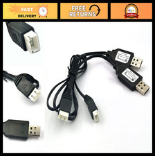 2pcs USB Charger Cable 1A XH-3P Connector for RC Cars, Drones, LiPo Batteries