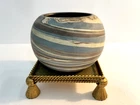 Early NILOAK Swirl Mission Ware Pottery Rose Vase Signed Vintage GORGEOUS