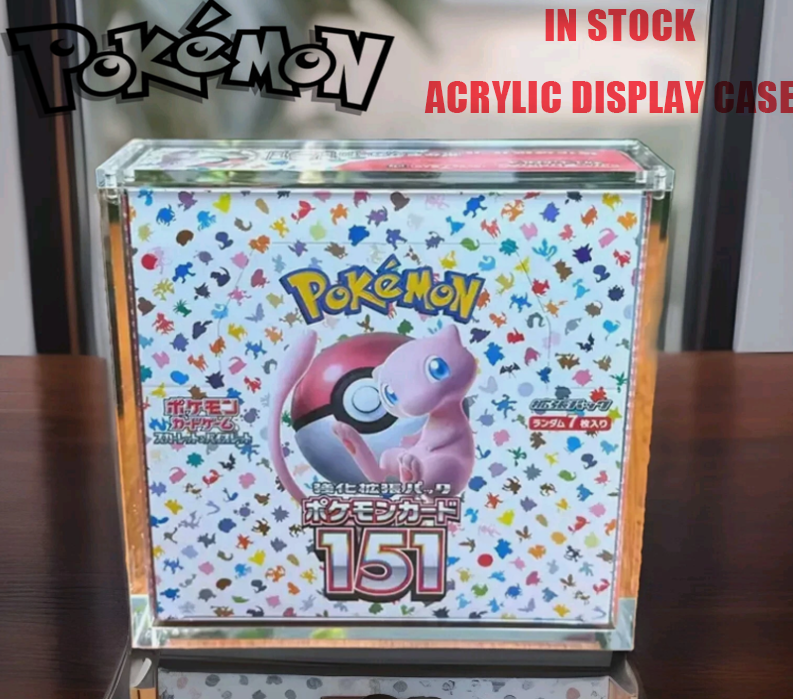 Pokemon Japanese Booster Box Acrylic Display Case - Magnetic Lid -  Protection