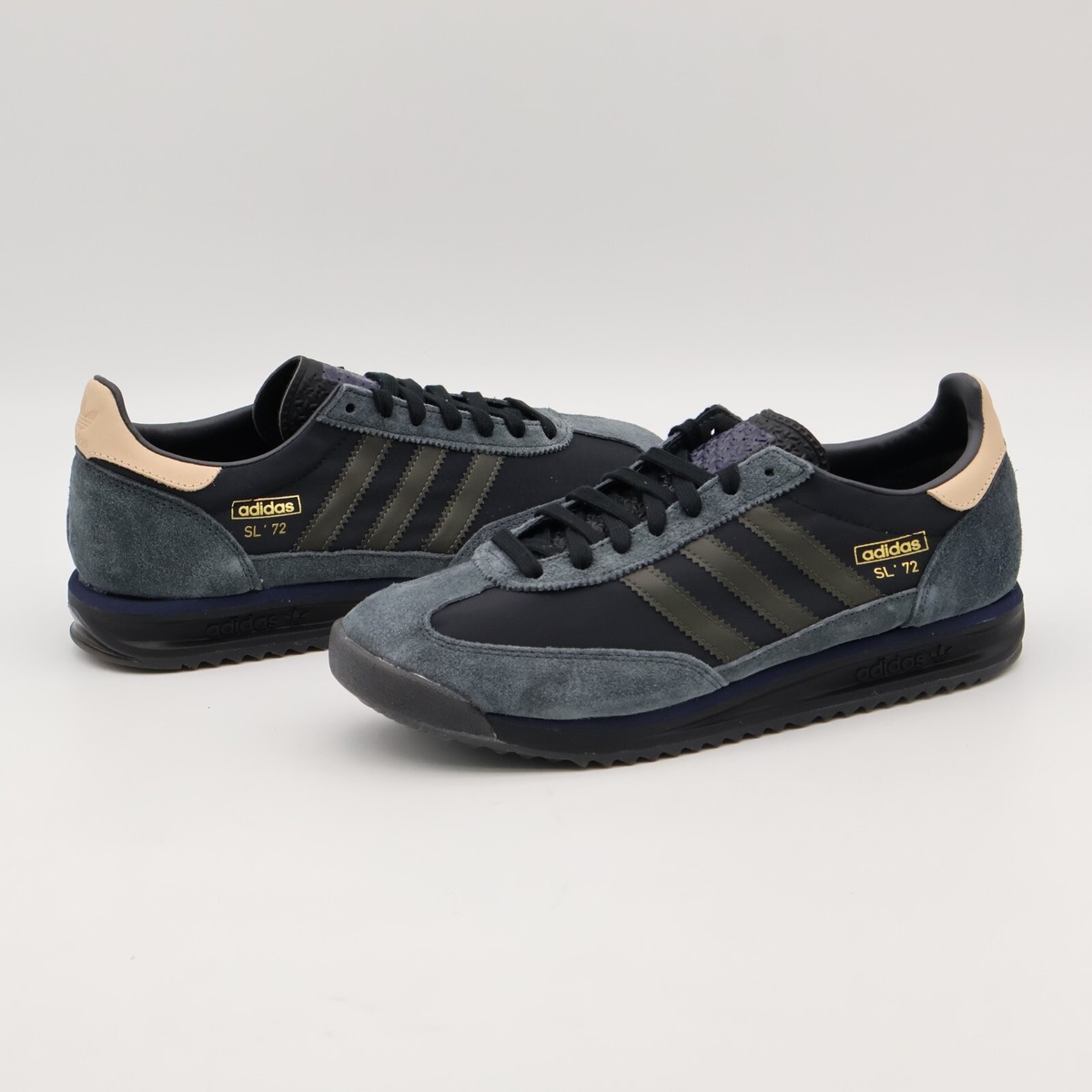 スニーカー adidas SL 72 RS Black IG4646 adidas SL 72 RS Core Black Shadow Olive Men's - IG4646 - US
