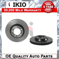 Compatibile con Porsche 911 1999- 718 Boxster 2016- 718 Cayman 2016- Disco freno anteriore Ikio