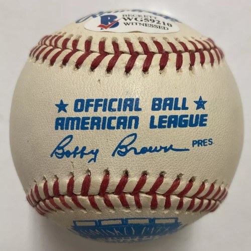 Frank Thomas Signed Rawlings Comiskey Park Baseball Beckett BAS Certified HOF - Picture 3 of 7