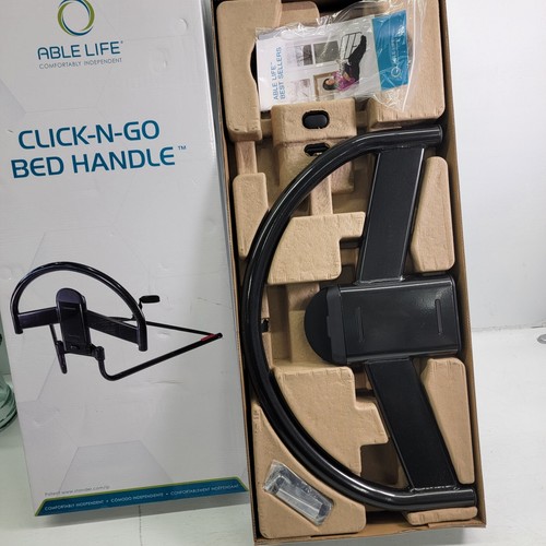 Able Life Click-N-Go Bett Sicherheitsgriff abnehmbare Sitz Steh Assistenz Schiene 300 Pfund NOB - Bild 4 von 9