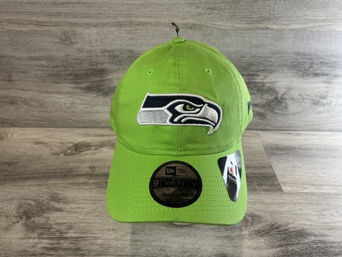 Seattle Seahawks NFL New Era 9TWENTY Hat Core Classic 2.0 Lime Adjustable Cap