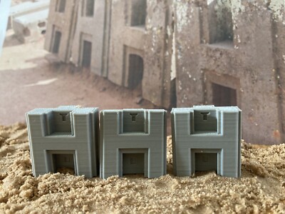 Puma Punku 3D Printed H Blocks x3 Solid