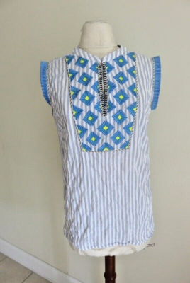 j crew embroidered peasant top