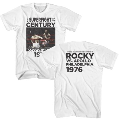 Rocky II Movie Superfight Of The Century Rocky VS Apollo 1976 Men's T Shirt