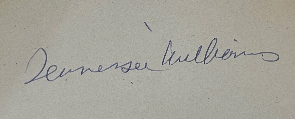 Tennessee Williams "A Streetcar Named Desire" Signed Autographed HC Book JSA Loa - Image 2 of 4