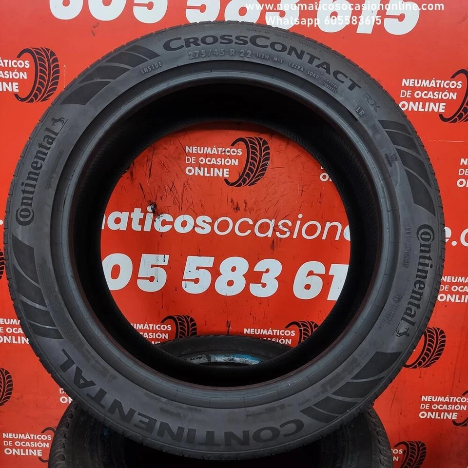 2x 275 45 R22 112W XL 5.1/5.0 mm Continental Cross Contact RX LR M+S Ref.8413 - Imagen 3 de 4