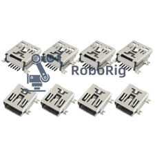 10PCS Mini USB SMD 5 Pin Female Mini B Socket Connector Plug