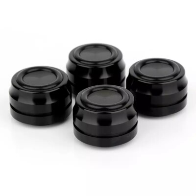 4x Black Aluminum alloy HiFi Audio Speaker Isolation Feet AMP Turntable Base Pad