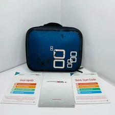 Nintendo 3DS Xl 2DS DS Console Game Travel Case Bag Blue PowerA