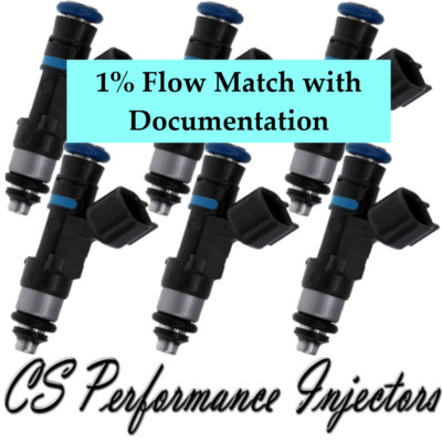 1% Flow Match Bosch Fuel Injectors (6) 0280158055 for 05-11 Ford Mazda Merc V6