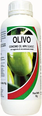 Bio A.L.T OLIVO Concime fogliare NPK 3.14.9,7 + Boro favorisce allegagione 1 LT