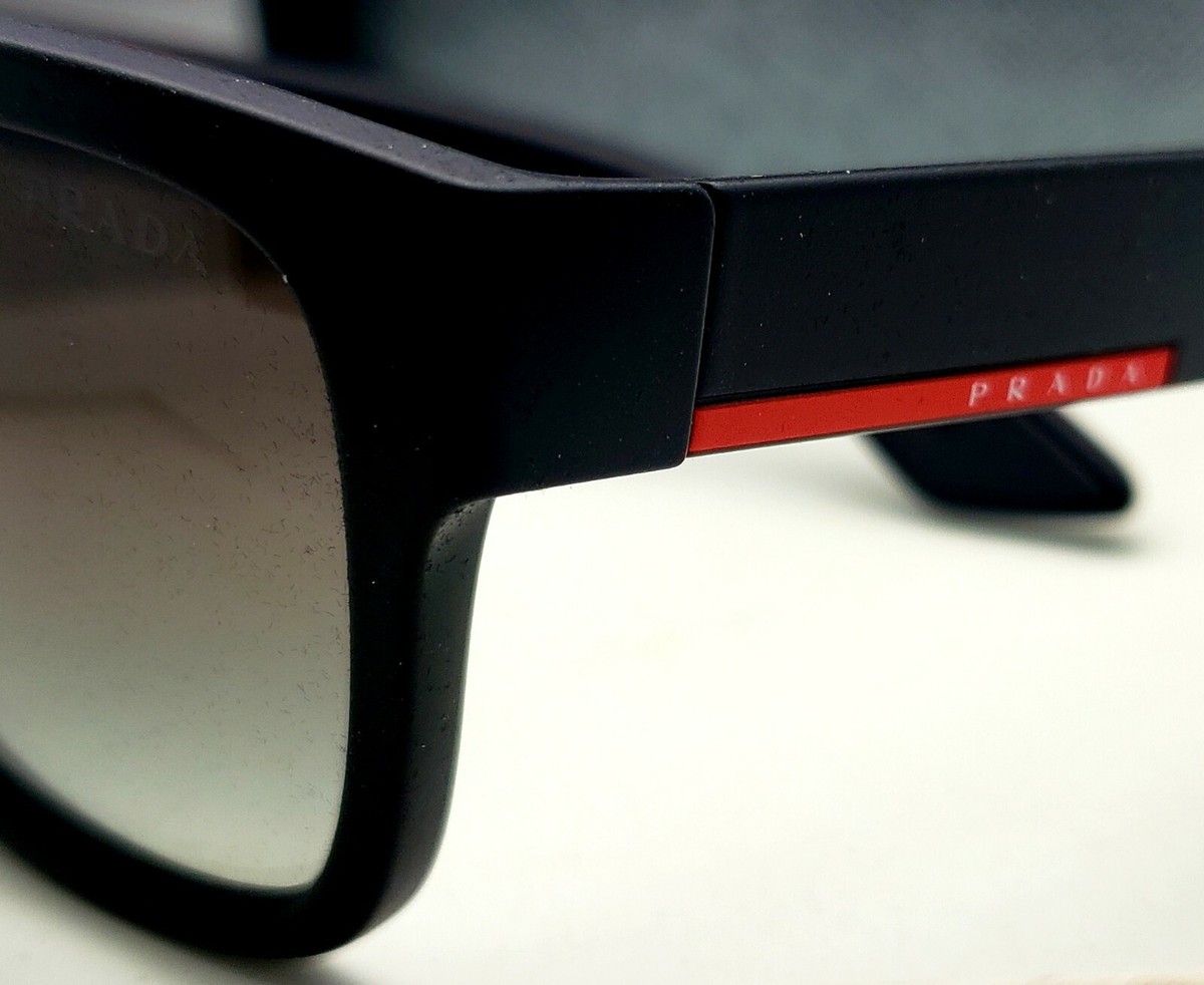 New PRADA Sport Sunglasses SPS 03Q DG0-0A7 Black Frames w New PRADA Sport Sunglasses SPS 03Q DG0-0A7 Black Frames w