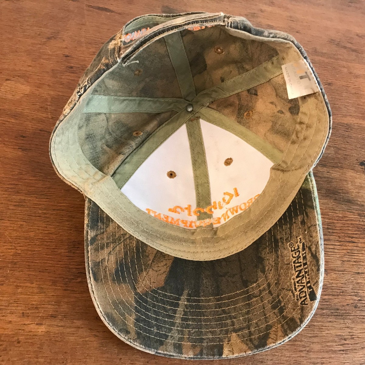 Kubota Brown Equipment Loretto, TN Camouflage Strapback Baseball