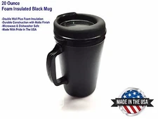 20 oz. Thermo-Serv Coffee Travel Mug - Black - New