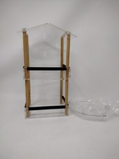 Hxrise New Unused Clear Acrylic Window Bird Feeder W/ Suction Cups