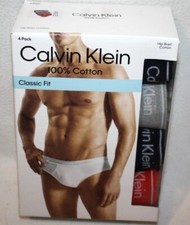 Calvin Klein Hip Briefs Cotton Multicolor Underwear 4 Pack Classic Fit X-Large