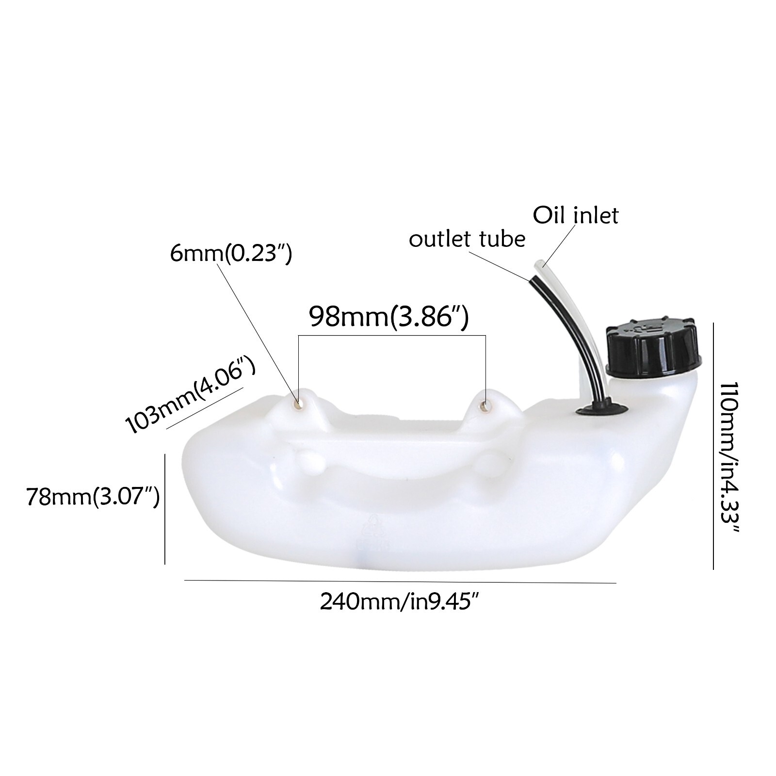 Mini Bike Gas Tank Gas Fuel Petrol Tank With Lid For Quad Dirt - Foto 5