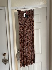 ❤️V By Very Leopard  Print Maxi Bandeau Dress Size 10. BNWT.
