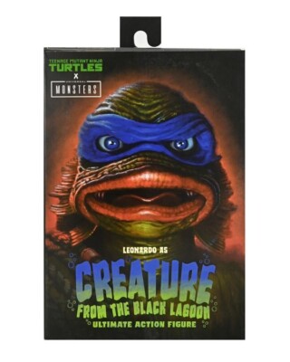 NECA TMNT LEONARDO ALS DIE KREATUR AUS DER SCHWARZEN LAGUNE 7'' FIGUR AUF LAGER