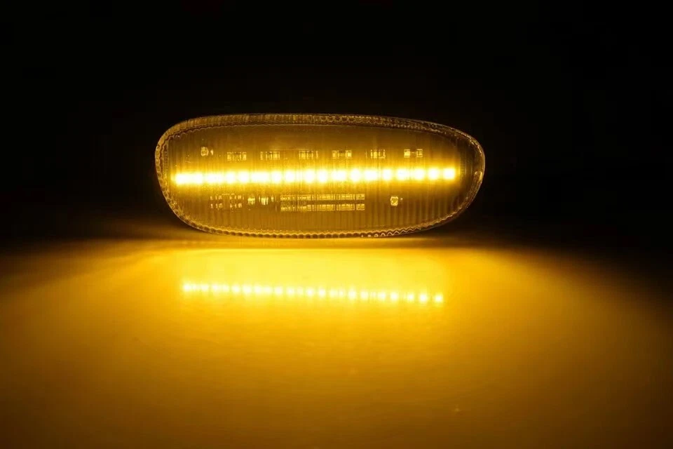 Clear Dynamic LED Side Marker Turn Lights 1993-2001 For Subaru Impreza GC GM GF - Image 4 of 4