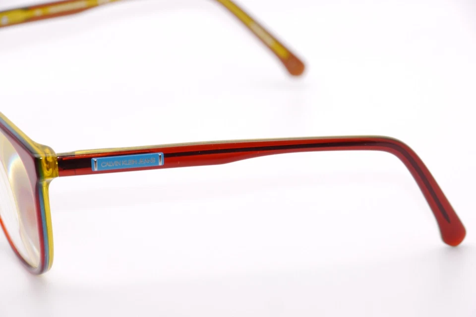 Monturas de gafas CALVIN KLEIN CKJ305 - 54[]17-135 rojo/amarillo 618 Foto 3 de 4