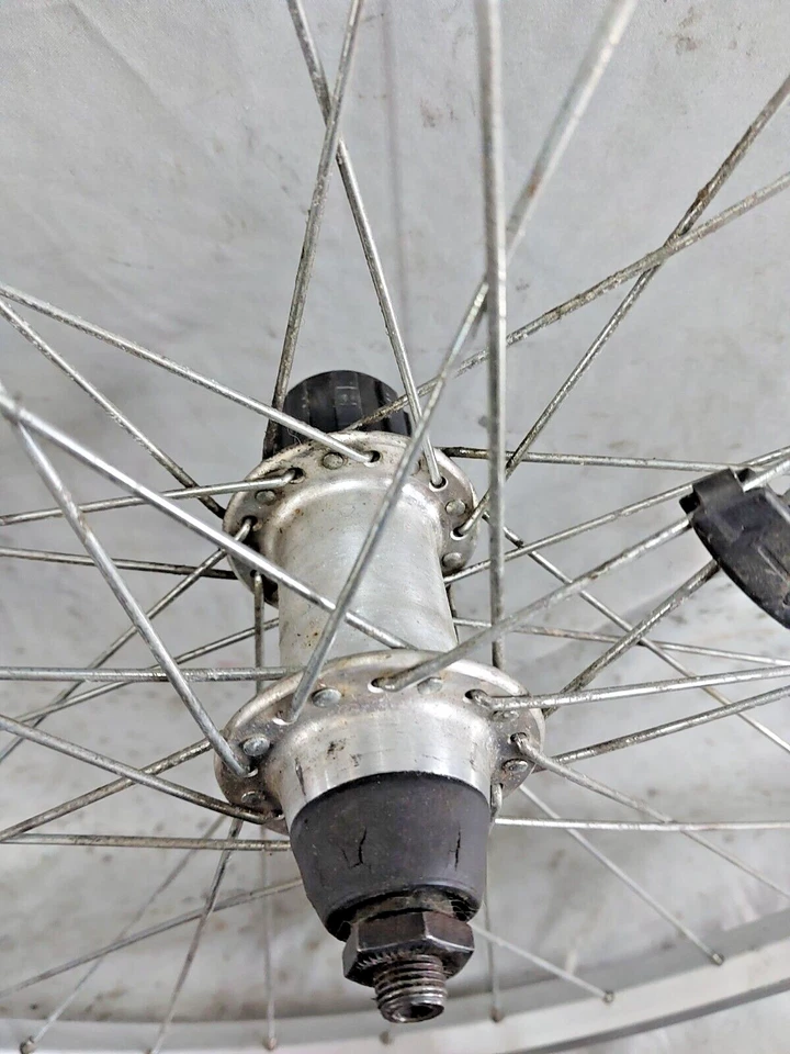 Juego de ruedas Weinmann 519 26" MTB Hyperglide 135/100OLW plateado retro QR remitente a EE. UU. Foto 4 de 4