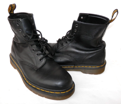 Dr. Martens Black Lace Up Leather Boots Combat AirWair women's
