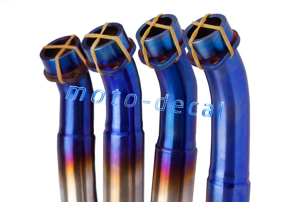 Escape de acero inoxidable 51 mm para YZF-R6 R6 2006-2016 sistema de tubo medio delantero completo Foto 2 de 3