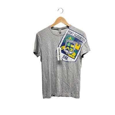 NWT Bikkembergs Port Elizabeth Graphic Tee in Gray Men s Size Small