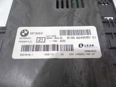 BMW X1 E84 E81 E90 E91 FRM3 E87 BASIS Footwell Module Light