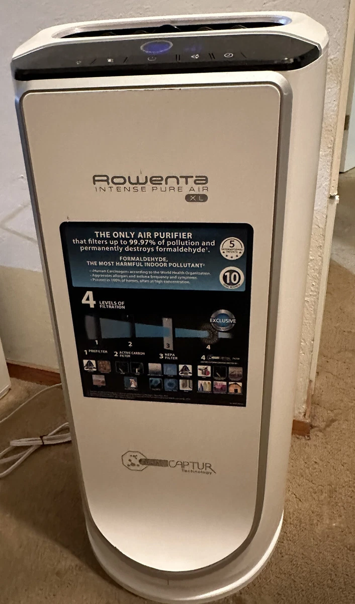 Rowenta Intense Pure Air Purifier XL PU6020 White Nano Captur