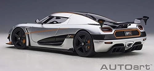 Coche Modelo AUTOart 1/18 Koenigsegg Agera RS Metálico Plateado Carbono Negro 79024 Foto 2 de 4