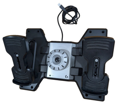 Logitech Saitek Pro Flight Sim Simulator Rudder Pedals J-U0005 USB Working Great