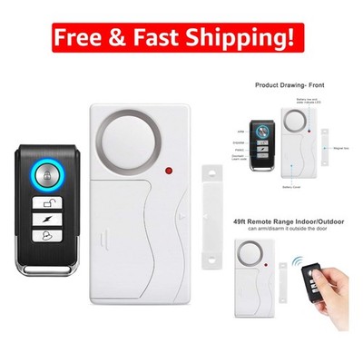 Compact Wireless Door Alarm with 4 Control Modes - Ultimate Home Security Device